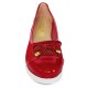 Летни дамски червени обувки на платформа № 1855